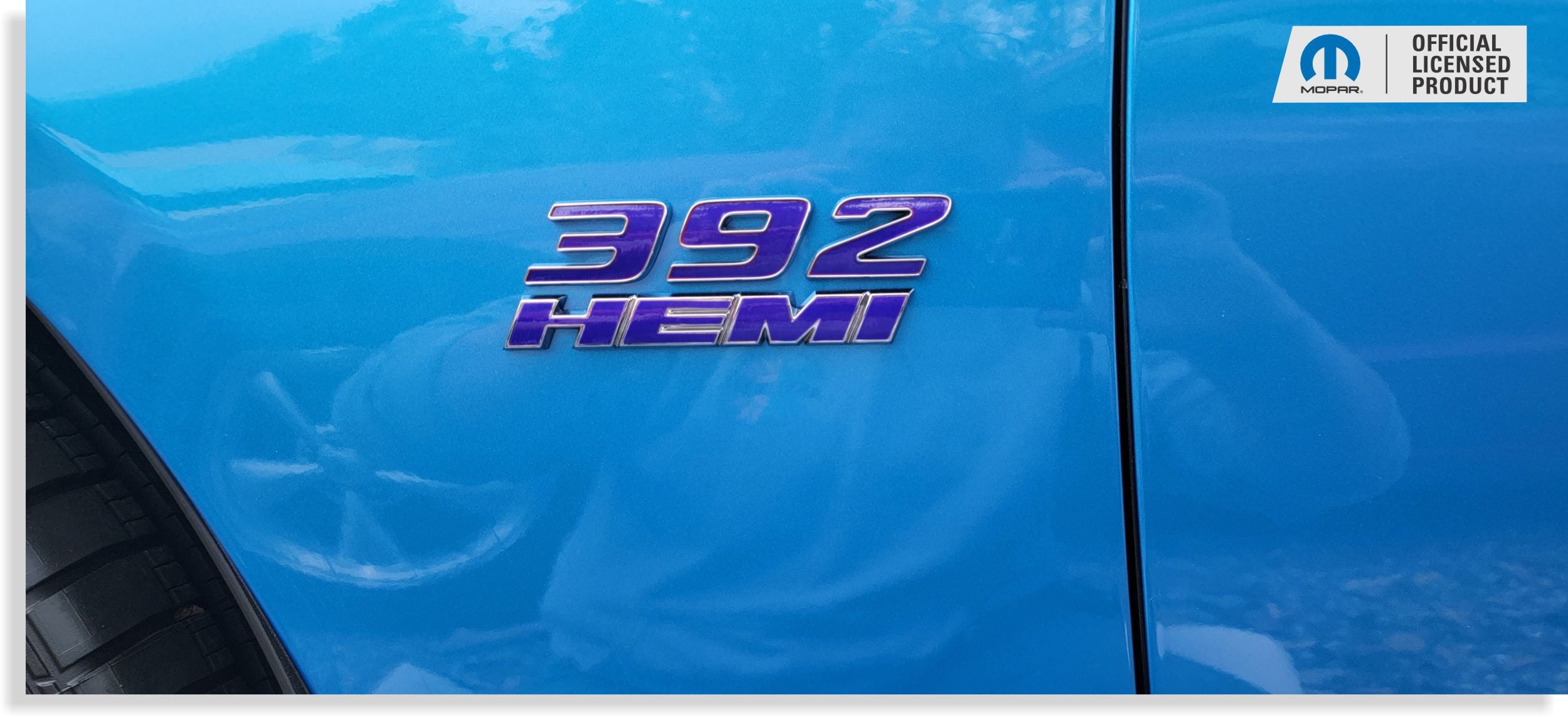 Fender 392 HEMI Emblem Overlay Decal (pair) - Challenger SRT
