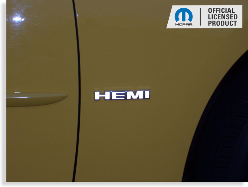 Hemi Fender Emblem Overlay Decals (pair)  - 2006-2010 Dodge Charger R/T