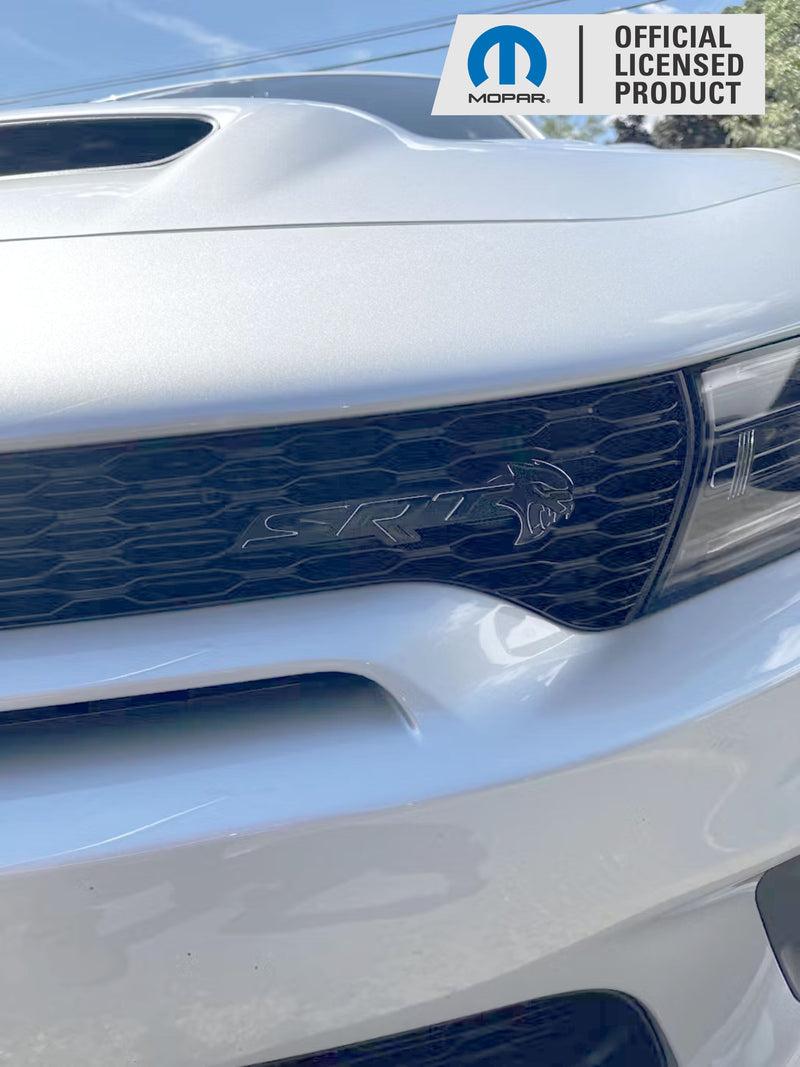 SRT Emblem Overlay Decals - 2018-2023 Dodge Charger SRT Hellcat