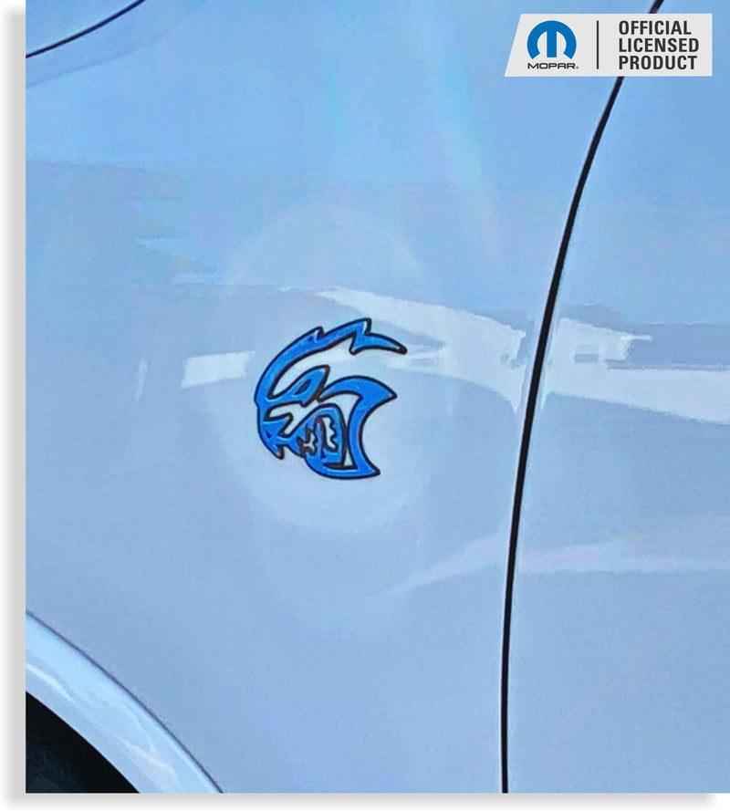 Hellcat Emblem Overlay Stickers (pair) - Durango SRT Hellcat