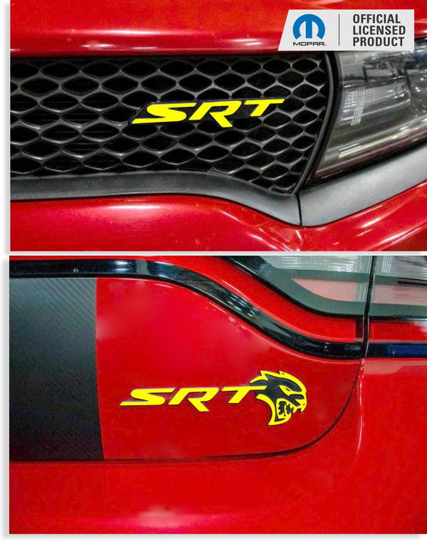 SRT Emblem Overlay Decals - 2017 Dodge Charger SRT Hellcat