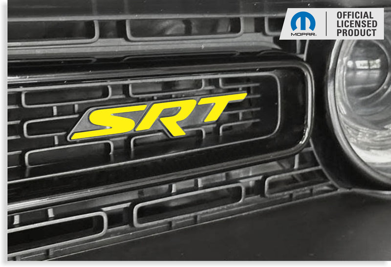 SRT Front and Rear Badge Overlay Decals - 2015-2018 Dodge Challenger SRT 392