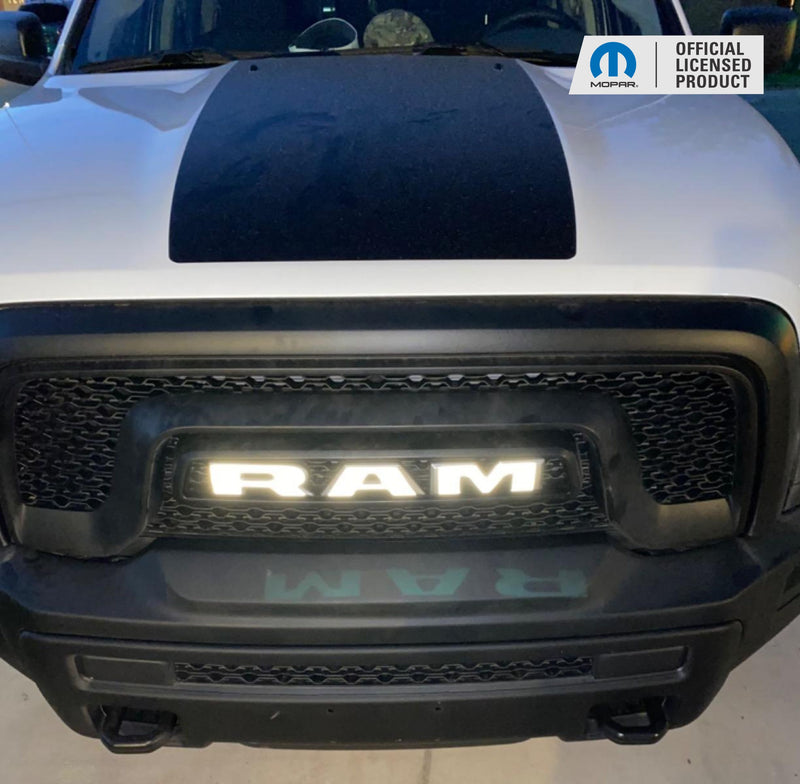 RAM Grille Emblem Overlay Decal   - 2019-2024 Ram 1500 Classic Warlock