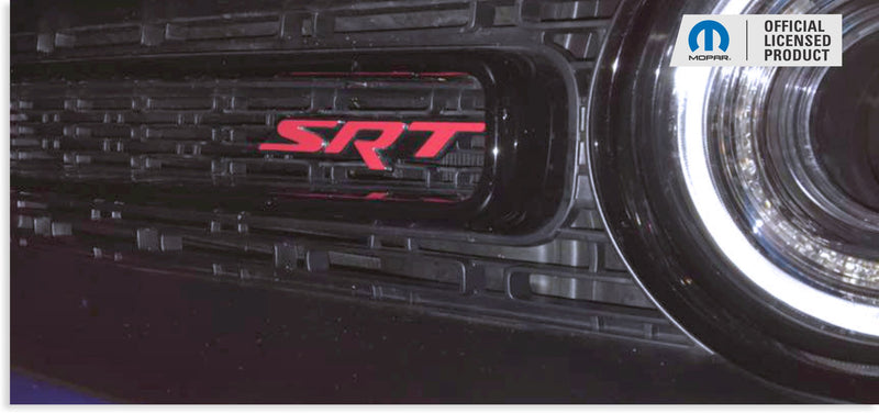SRT Front and Rear Badge Overlay Decals - 2015-2018 Dodge Challenger SRT 392