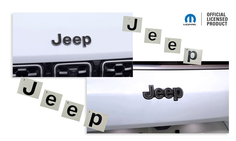Jeep Emblem Overlay Decals   - 2022-2025 Grand Cherokee
