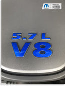 5.7L V8 Engine Cover Letter Overlays - 11-24 Durango R/T