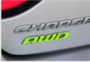 AWD Emblem Overlay Decal - 2015-2017 Dodge Charger