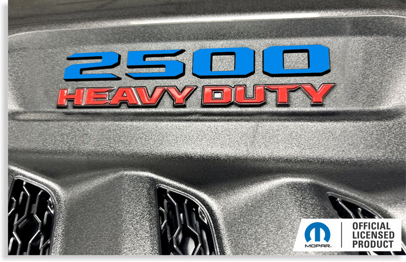 Hood Emblem Vinyl Decal Overlay For 2019+ RAM 2500 HD – Front Badge Cover