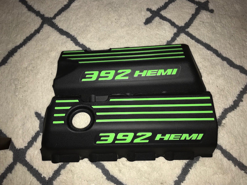 392 Engine Cover Overlay Decals - 2015-2018 Charger SRT 392