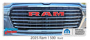 RAM Grille Emblem Overlay Decal   - 2025-2026 Ram 1500