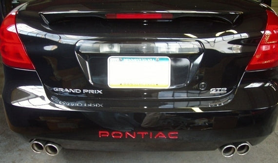 Rear Lettering Inlay Decal - 04-08 Grand Prix