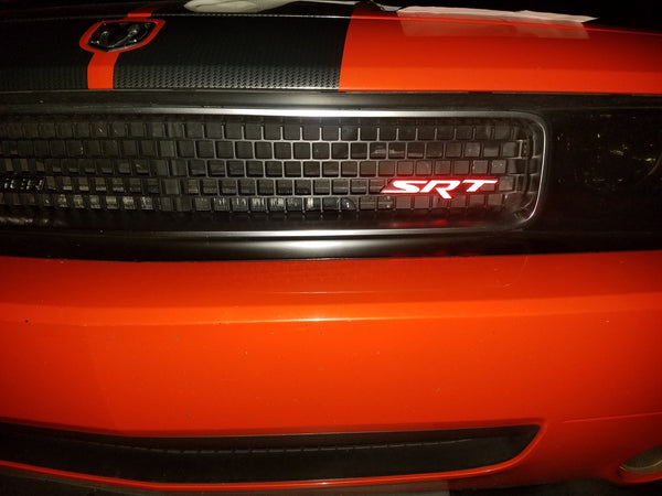 SRT Grille Emblem Overlay Decal  - 2008-2014 Challenger SRT8