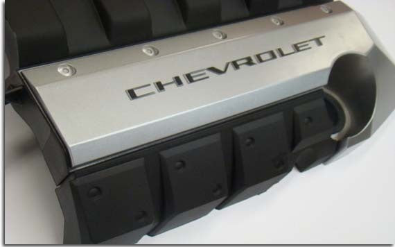 CHEVROLET Engine Cover Overlay Decals - 2010-2015 Camaro SS