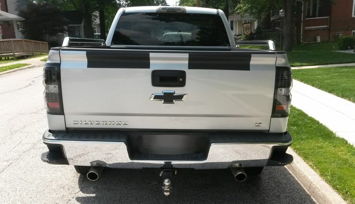 2014 2015 Silverado Pace Stripes Flat Black