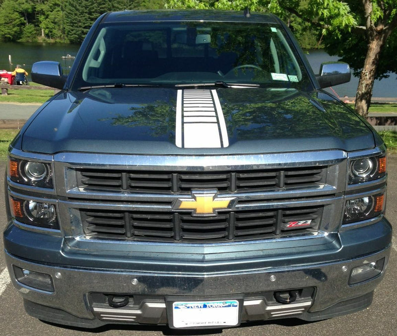 Strobe Center Hood Stripe - 2014-2015 Silverado 1500