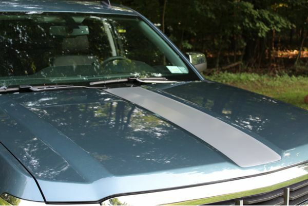 2014 Silverado Center Hood Stripe Decal - Silver