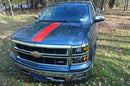 2014 Silverado Center Hood Stripe Decal - Red