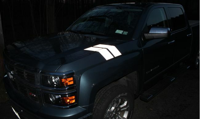 Hash Mark Decal Stripes - 2014-2015 Silverado 1500