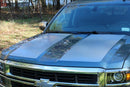 2014 Silverado Side Hood Stripes - Silver