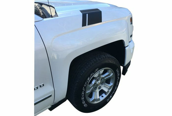 Hash Mark Decal Stripes - 2016 2017 2018 Silverado 1500