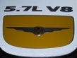 5.7L Engine Cover Front Overlay Decal - 05-08 Chrysler 300C