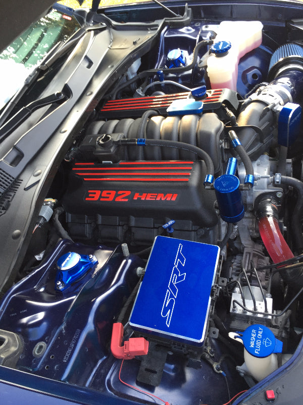 392 Engine Cover Overlay Decals - 2018 -2024 Durango SRT, SRT 392