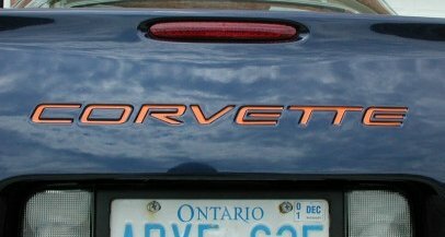 Rear Lettering Inlay Decal - C5 Corvette 97-04