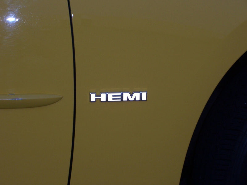Hemi Fender Emblem Overlay Decals (pair)  - 2006-2010 Dodge Charger R/T