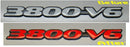 3800 V6 Badge Overlay Decal - 97-99 Grand Prix