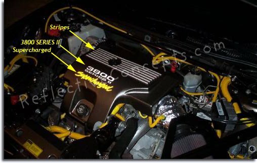 Stripes: Reflective Light Silver 3800 Series II: Reflective Light Silver Supercharged: Reflective Lemon Yellow