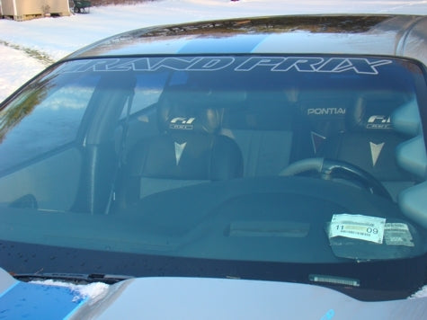 GRAND PRIX Windshield Banner Decal - 97-03 Grand Prix