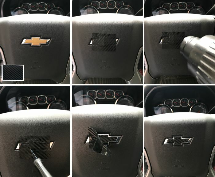 Steering Wheel Overlay Decal - 2013-2015 Malibu