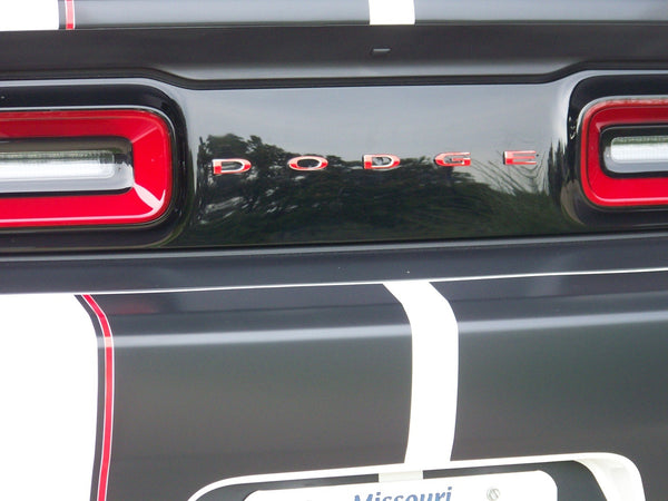 DODGE Trunk Lettering Emblem Overlay Decal - 2015-2023 Challenger