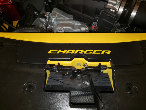 CHARGER Radiator Cover Lettering Overlay Decal