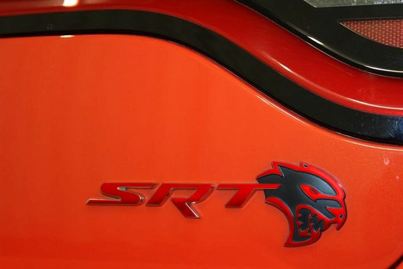 SRT Emblem Overlay Decals - 2018-2023 Dodge Charger SRT Hellcat