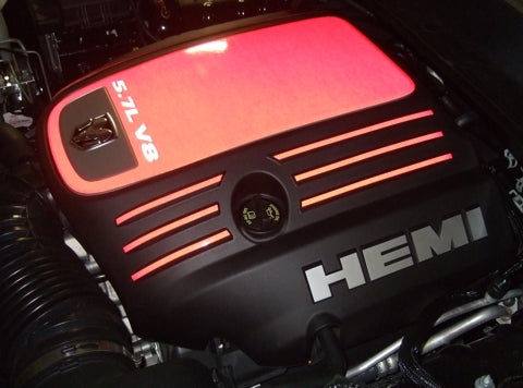 5.7L Engine Cover Centerpiece Overlay Decal  - Charger