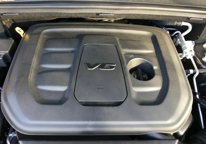 V6 Engine Cover Overlay Decal - 16-20 Durango