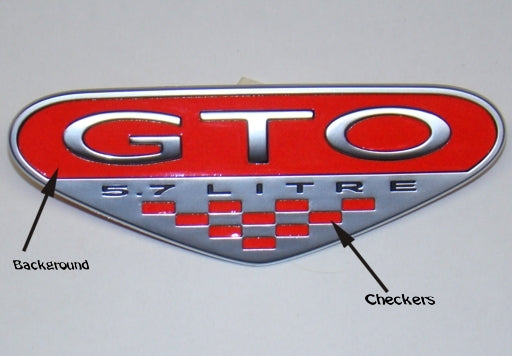 Fender Emblem Background & Checkers - 04-06 GTO