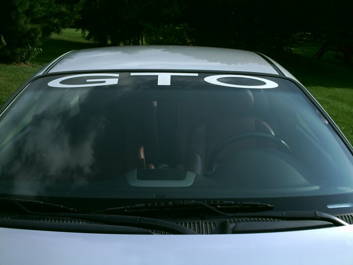 GTO Windshield Banner Decal