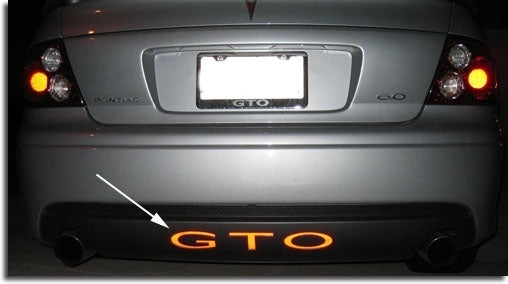 Rear Lettering Inlay Decal - GTO