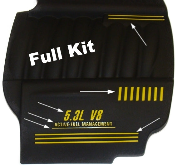 GXP Engine Cover Overlay Decals - Grand Prix GXP