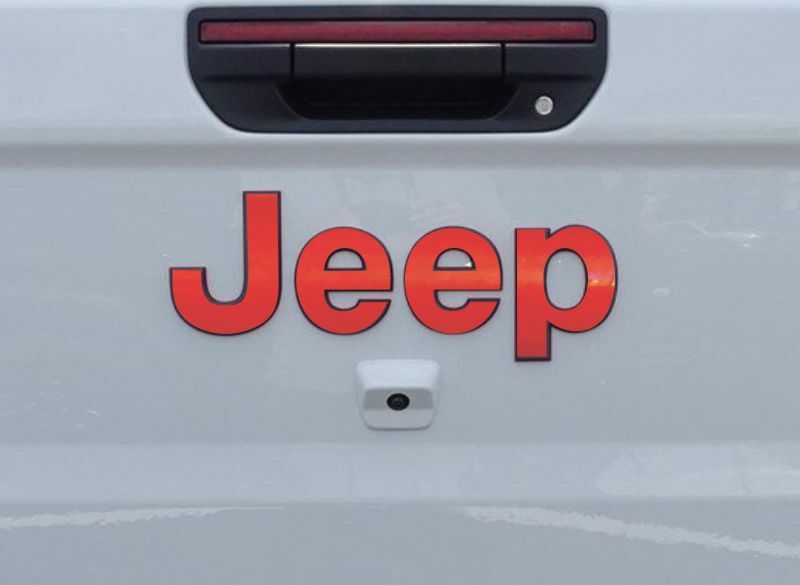 Tailgate JEEP Emblem Overlay Decals  - 2020-2024 Gladiator