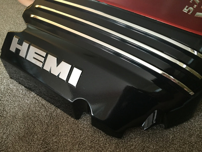 HEMI Lettering Engine Cover Decals - 11-23 Durango R/T