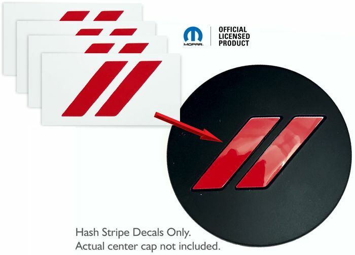 Dodge Rhombus Center Cap Overlay Decals - 17-23 Charger