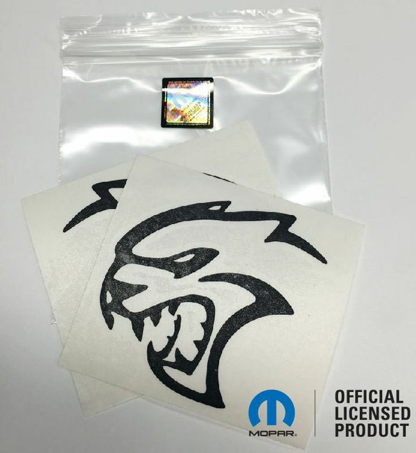 Hellcat Emblem Overlay Decals (pair) - 15-18 Challenger SRT Hellcat