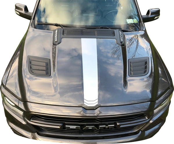 Center Hood Stripe - 2019-2024 Ram Rebel & Sport Hood