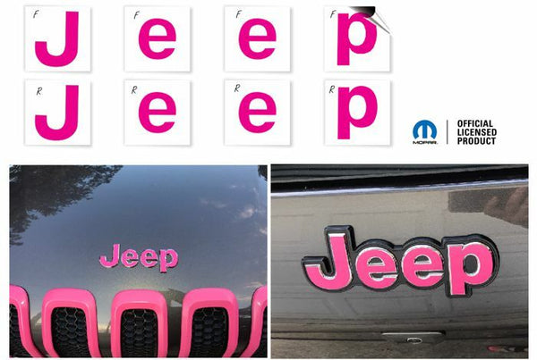 JEEP Emblem Overlay Decals   - Jeep Cherokee
