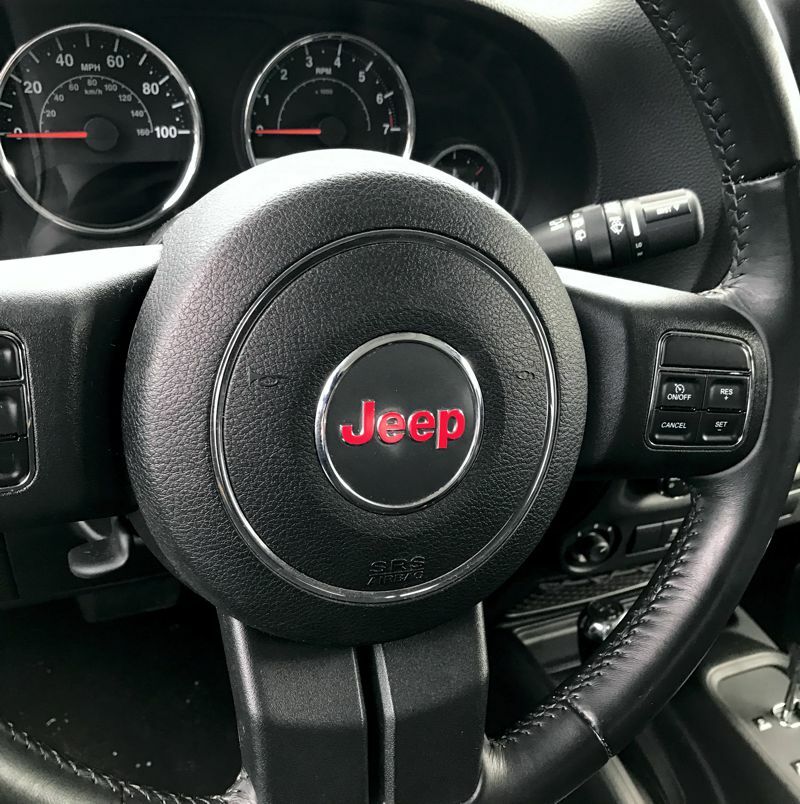 JEEP Steering Wheel Lettering Overlay Decal   - 11-21 Compass