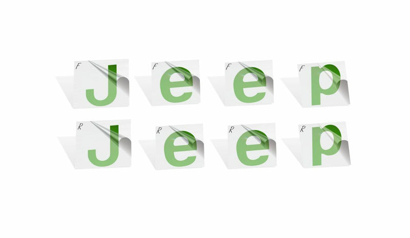 Jeep Emblem Overlay Decals   - Jeep Compass  2007-2013