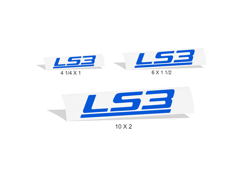 LS3 Decals (pair) - 2010+ Camaro